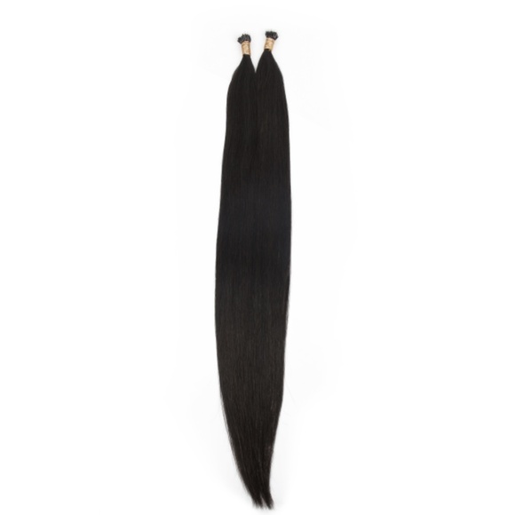 30" Nano beads Hair Extensions | natural black | Straight | 100% Remy Human - Picture 5 of 6